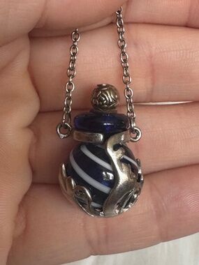 Earthbound Trading Co. Aroma Necklace - Cobalt Blue